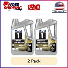 (2 pack) Mobil 1 Extended Performance Full Synthetic Motor Oil 0W-20, 5 Quart