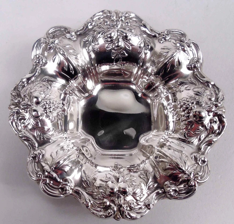 Cuencos platos de nuez Reed & Barton Francis I X569 plata esterlina americana años 1940/50 Foto 4 de 4