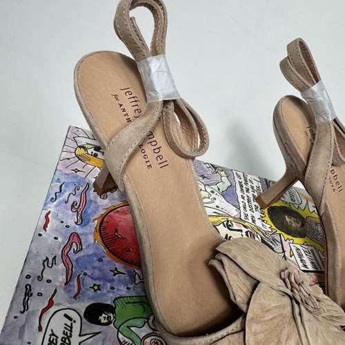 Anthropologie x Jeffrey Campbell Kitten Heels Essence 11M Suede Honolulu - Picture 11 of 14