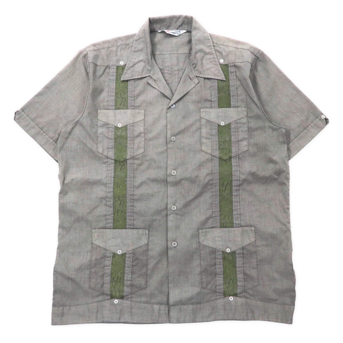 THE ROMANI COLLECTION 80's Cuban Shirt Mexican Shirt Open