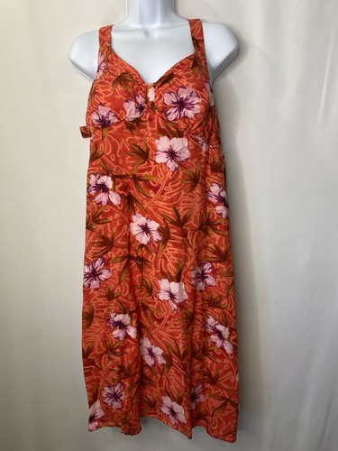 Vintage Karin Stevens Women’s Hawaiian Dress Size 16 Beach Vacation Cruise Wear