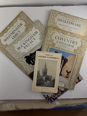 Vintage Lot(5) 1962 London England Travel Guide Booklets + (1) Tour Guide 1958