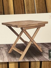 Melino Wooden Folding Table - Natural Acacia Small Foldable 