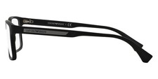 Emporio Armani Rectangle Man Eyeglasses 0EA3038 5063 56mm Rubber Black - NEW