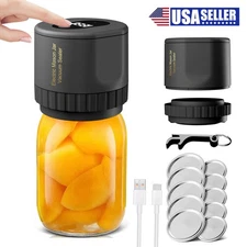 NEW! 3.5L Mason Jar Electric Vacuum Sealer 3 in 1 Mason Jar Vacuum Sealer Kit