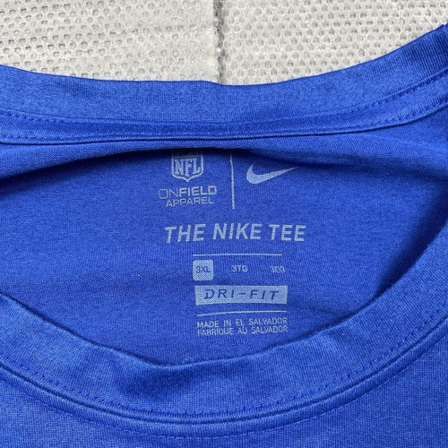 Nike Shirt Mens 3XL New York Giants Logo Tee Athletic Cut Logo On Field NWOT - 第 3/6 張圖片