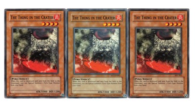 Yugioh- 3X The Thing in the Crater - Common - Unlimited - IOC-063 - Light Play
