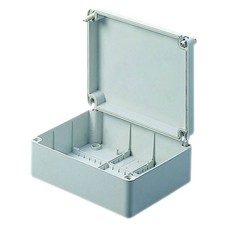 Image of Gewiss GW 44 234 Junction Box IP55 Quick Fix Lid Grey 100 x 100 x 50mm