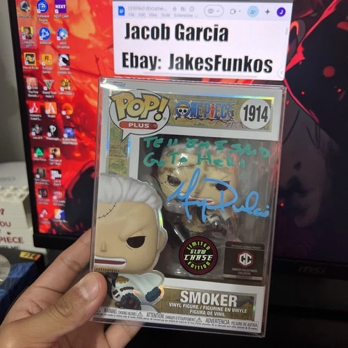 Funko Pop! Plus: One Piece - Smoker (Chase) (Glow) - AUTO