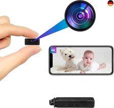 HiKam 4K HD Kleine Kamera, Live Übertragung Handy App, Überwachungskamera Innen 