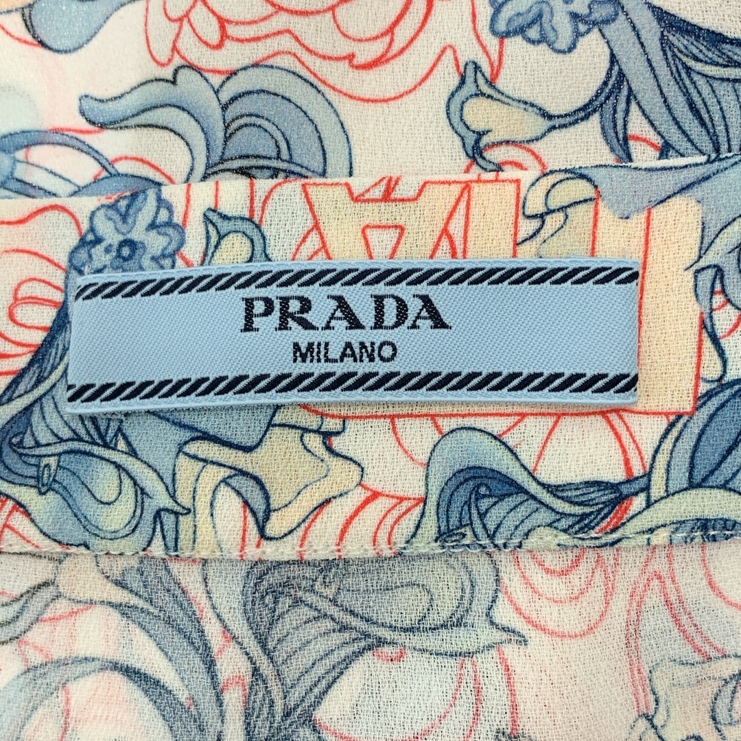 PRADA 2017 Pleated Contrast Total Pattern Long Sk… - image 6