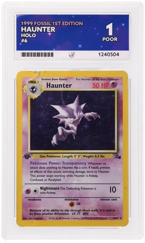 Haunter (1st Edition) graded ACE 1 for sale on eBay