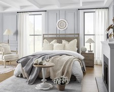 Waffle Pillow Covers 18x18 Set of 2 Cotton Throw Pillow Covers Stone Washed P...