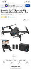 snaptain drone E 20 FPV camera And Remote Controller Will Follow You When Flying