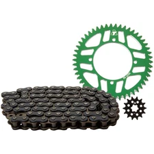 Tusk 420 Chain Sprocket Kit Set Green for KAWASAKI KX80 KX85 1998-2023