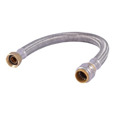 SharkBite Max 3/4'' Push-to-Connect x 3/4'' FIP 18'' Braided Water Heater Connector