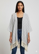 black and white Kimono