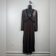 Rixo Women Alesha Velvet Lace Trim Dress Size Medium