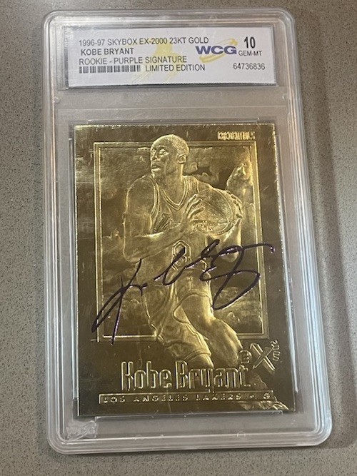 コーギー ローバー2000TC 人気希少　ゴールデンジャッキ　当時物 Kobe Bryant 1996-97 Skybox Ex-2000 23kt GOLD Rookie Purple Sign