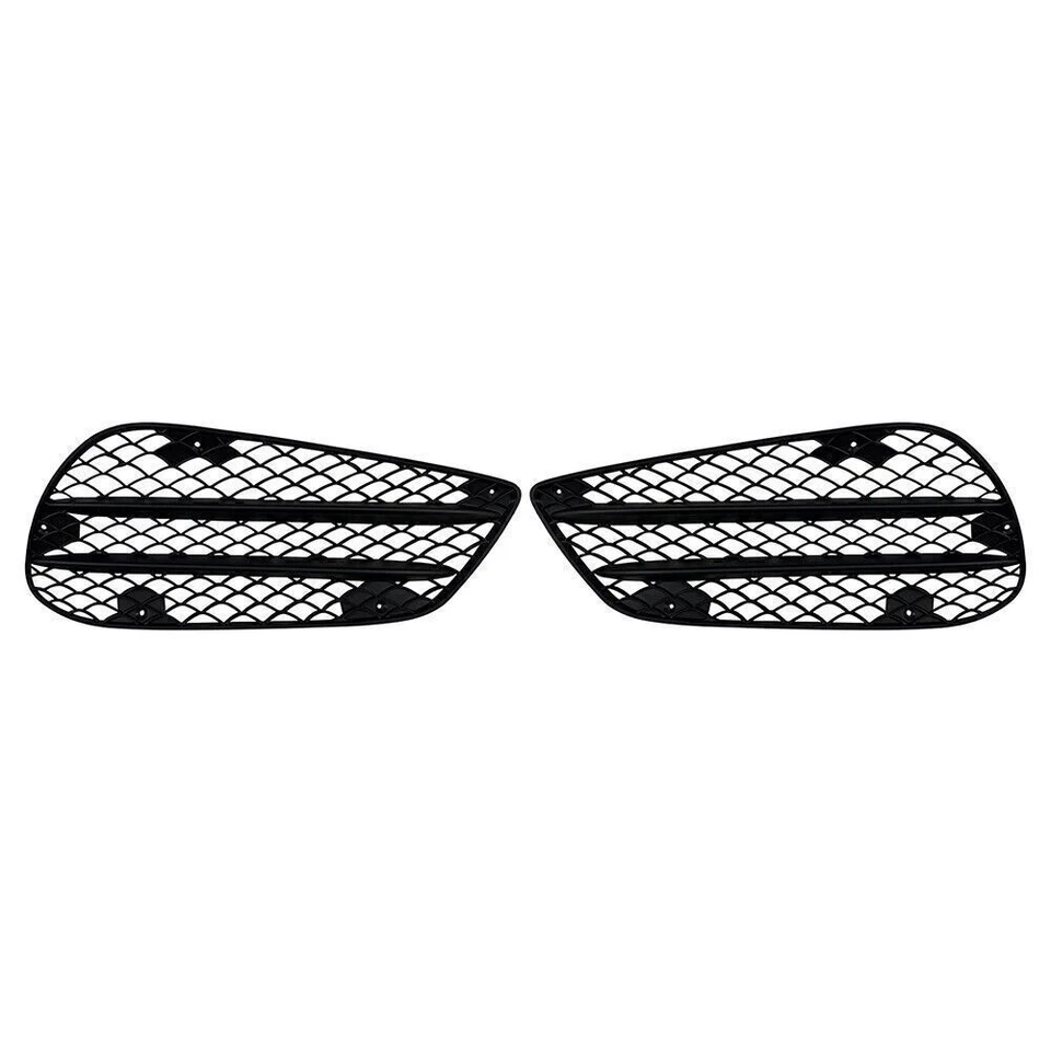 2PCS Front Bumper Grill Fog Lamp Grille For Mercedes Benz E Class W212 2013-2015 - Image 4 of 4