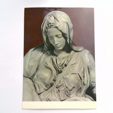 Vintage Rome Michelangelo Pietà Postcard Basilica of St. Peter 1973