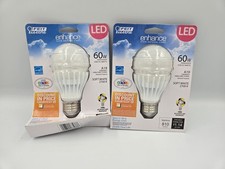 Feit Electric 60W Dimmable LED bulb A19 2700K 2PK New