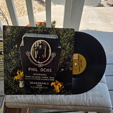 Phil Ochs &ndash; Rehearsals For Retirement Original 1969 Press Folk Rock Vinyl LP VG