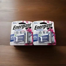 ENERGIZER AA Lithium Batteries (2 Pks of 4) 8 Total. Sealed Exp 12/2050