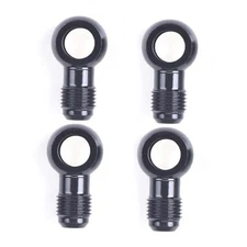 4Pcs 12mm Fuel Banjo Fittings to 6AN Male Flare Adapter Fuel Line Adapter 