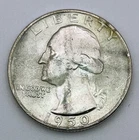 1950-D Washington Quarter 90% Silver AU UNC Denver Mint
