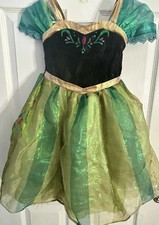 Disney Parks Frozen Anna Coronation Dress Deluxe Costume Sz 4 Little Girl