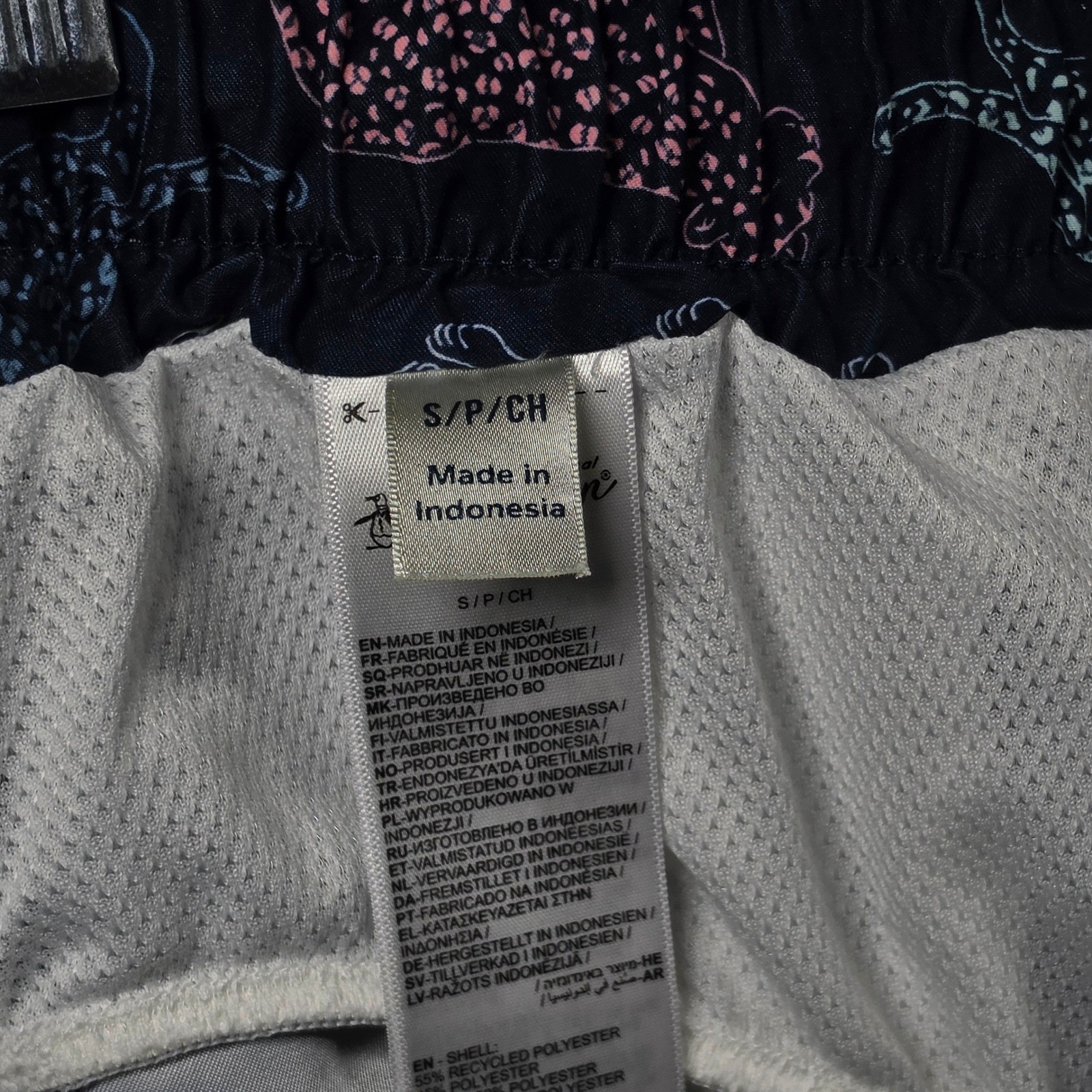 Original Penguin Swim Trunks Mens Small Board Shorts Leopard Print image 3