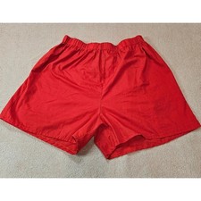 CostumesUSA Solid Red Elastic Waist Stretchy Shorts One Size Fits Most