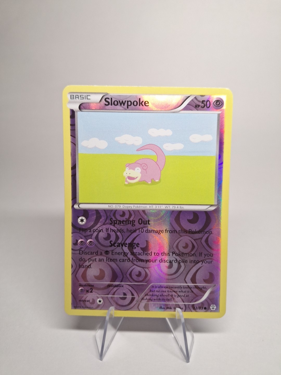 Pokemon: Slowpoke 32/83 Reverse Holo Generations 2016 - LP