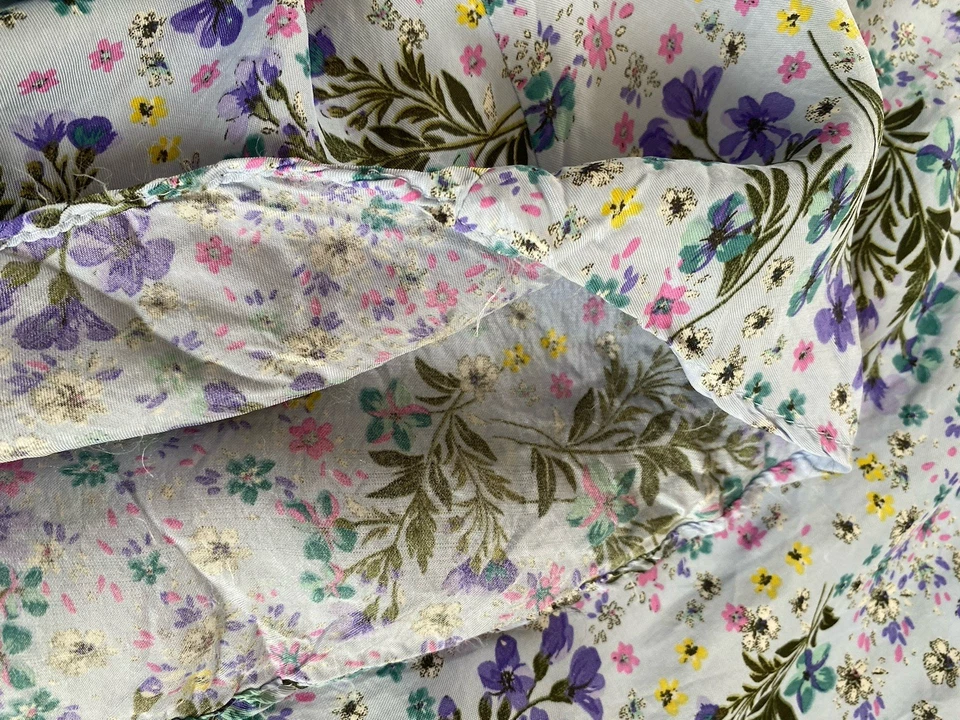 ZARA SKIRT WOMENS SZ SMALL 10 PURPLE FLORAL FLOATY MIDI 33” SEE DETAIL - Image 4 of 4