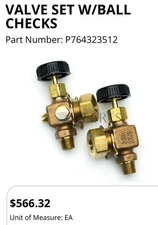 STERIS P764323512 Valve Set With Check Valve New in Box