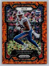 2023 Panini Prizm #310 Justin Shorter Orange Disco
