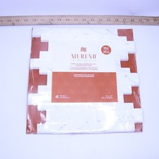 4-Pk Mureno Peel and Stick Backsplash Tile Vinyl White Marble 12 x 12