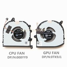CPU  GPU Cooling Fan For Dell XPS15 9570 M5530 008YY9 TK9J1 7590 M5540 L R