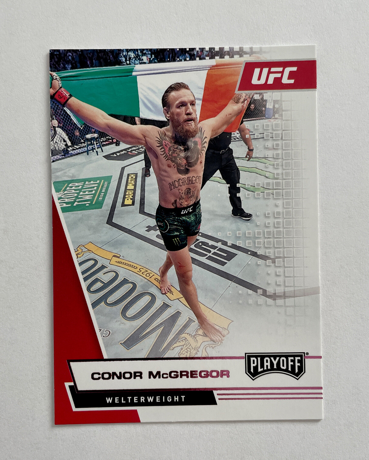 Conor McGregor 2021 Panini Chronicles Playoff UFC PINK PARALLEL #61 MMA