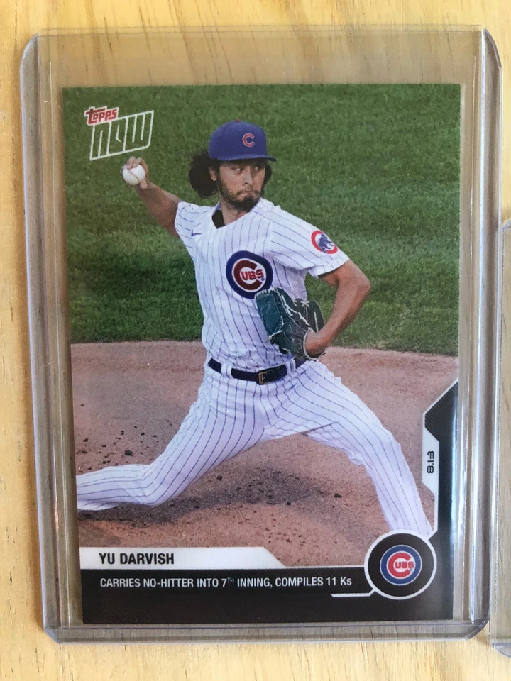 2020 Topps Now #99 - YU DARVISH Chicago Cubs - No-hitter to 7th - SP 519 MADE - Image 2 of 4