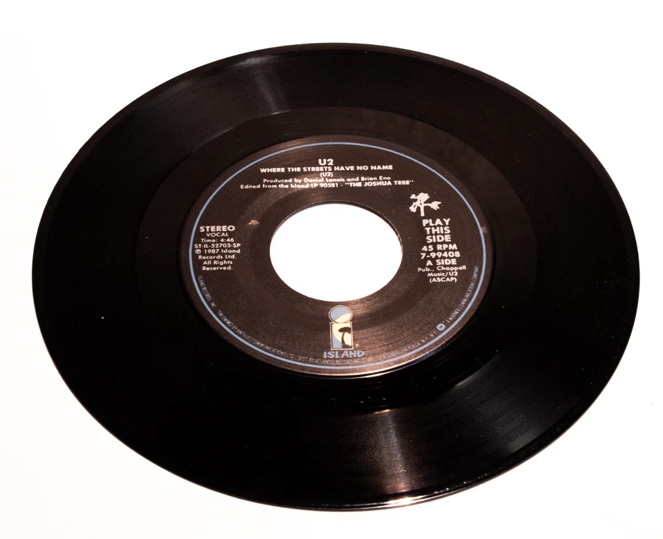 U2 Where The Streets Have No Name/Silver and Gold/Sweetest Thing 45 об/мин - Изображение 3 из 3