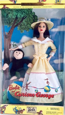 curious george barbie doll value