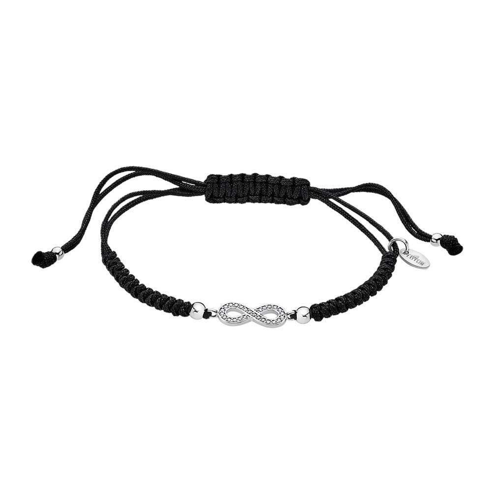 Pulsera Lotus Silver mujer nylon símbolo infinito LP1859-2/2 en plata