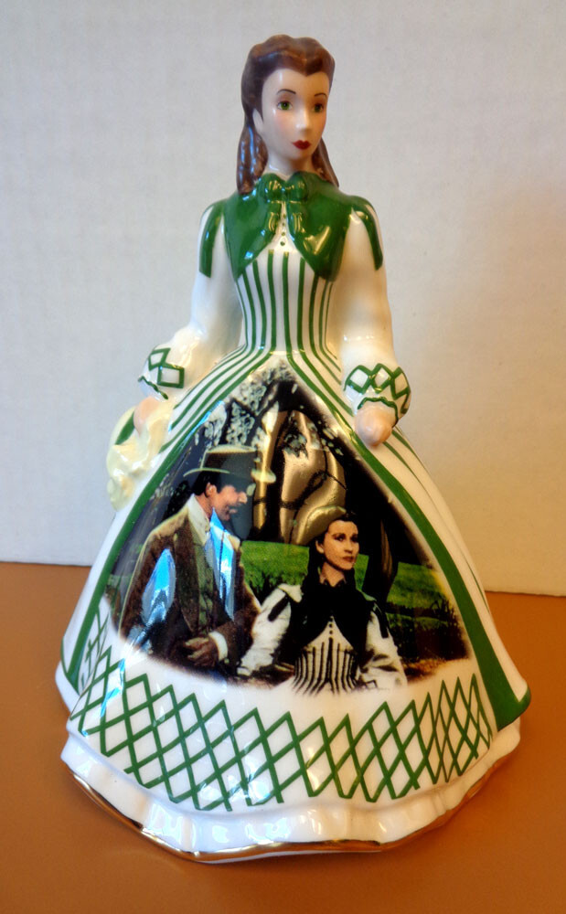 Gone With the Wind 2006 Bradford Porcelain Figure 7th issue Green & White  Dress | eBay