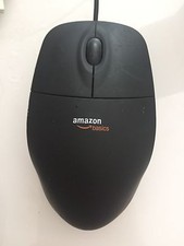 AmazonBasics 3-Button USB Wired Mouse Black 