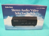 Radio Shack 15-1956 Stereo Audio Video Selector Switch 4 Inputs 1 Output Radio Shack 15-1956 Stereo Audio Video Selector Switch 4 Inputs 1 Output