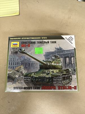 Zvezda 1/100 (15mm) JS-2 Soviet Heavy Tank Model Flames Of War, Etc