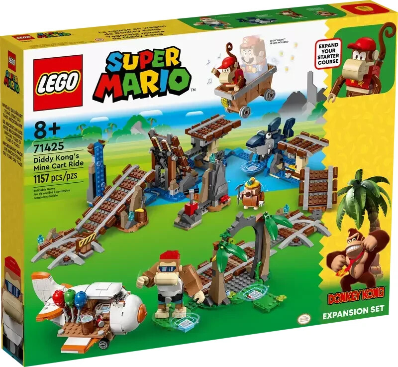 71425 DIDDY KONG'S MINE CART RIDE lego legos set super mario funky