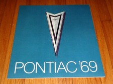 Original 1969 Pontiac Full Line Sales Brochure Gto Firebird Grand Prix Tempest